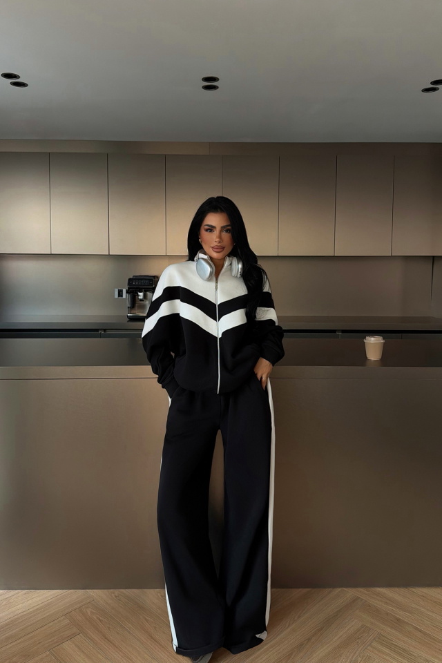 Siyah Bennyc Eşofman Takımı ATE-4026 - 1