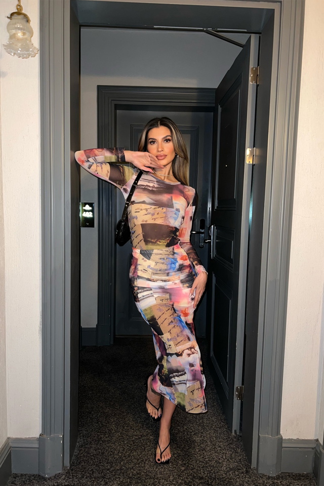 Çok Renkli Batik Desen Takım ATE4239 - 1