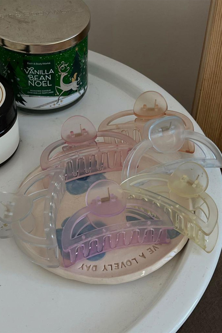 Çok Renkli Kemik 6'lı Mandal Toka Seti AK80 - EYYO