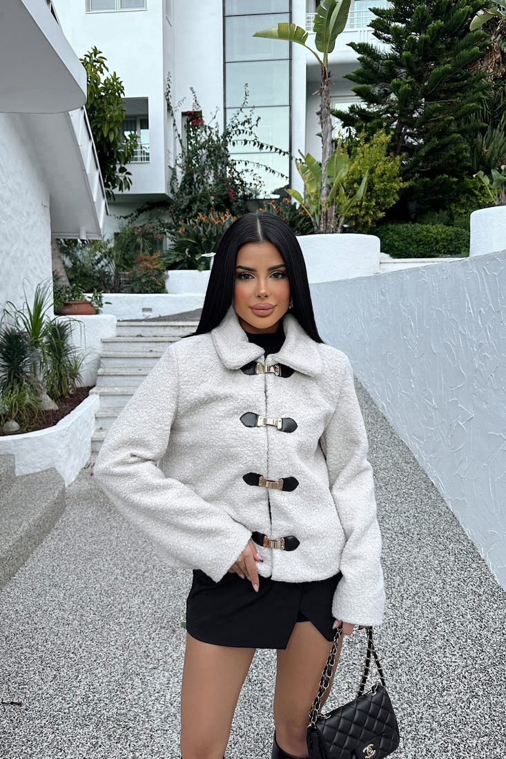 Coretta Krem Ceket ATE-0623 - EYYO