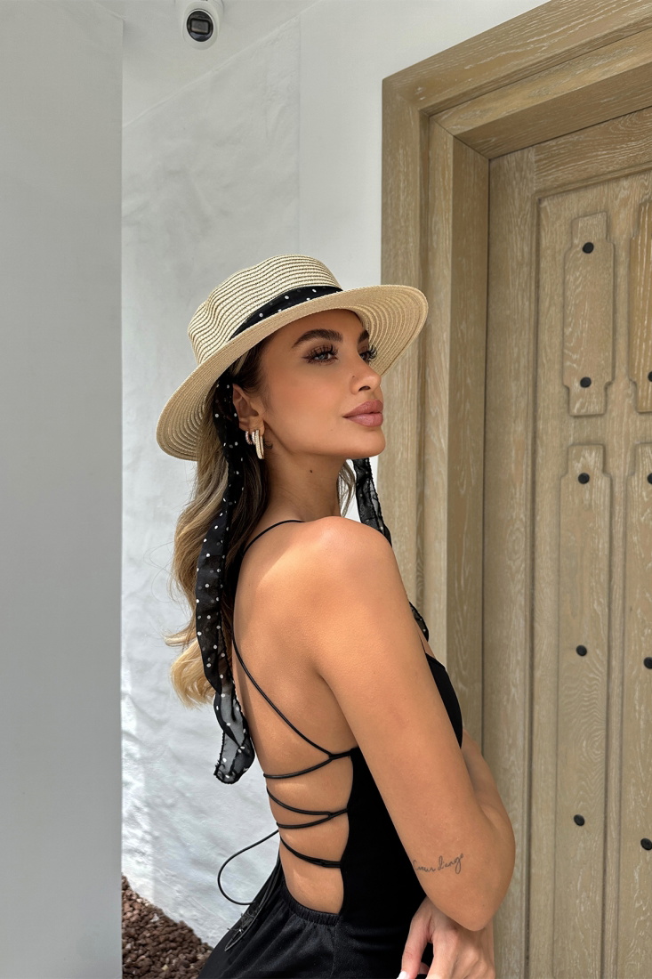 Cream Wicker Hat ATEL34 - EYYO