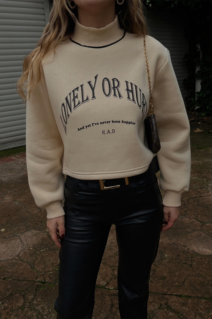 Cream Written Sweat ATE3139 - EYYO