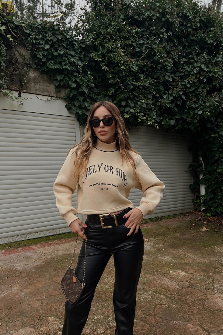 Cream Written Sweat ATE3139 - EYYO