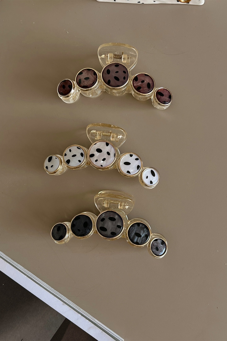 Dalmaçya Desen 3'lü Mandal Toka seti Ak38 - EYYO