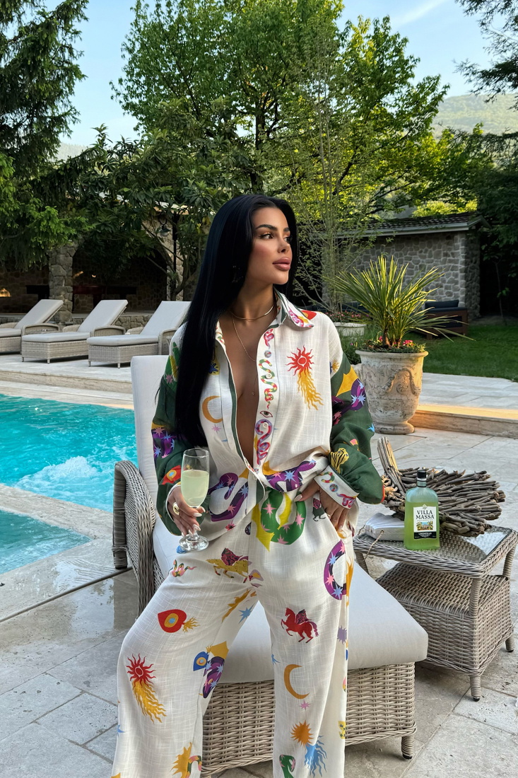 Bernis Desenli Keten Takım ATE-1238 - EYYO