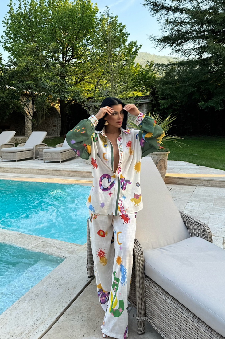 Bernis Desenli Keten Takım ATE-1238 - EYYO