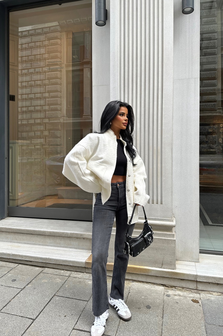 Cep Detay Yün Ceket ATE8368 - EYYO