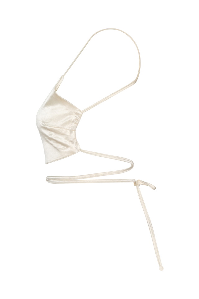 Niji Ekru Crop Top