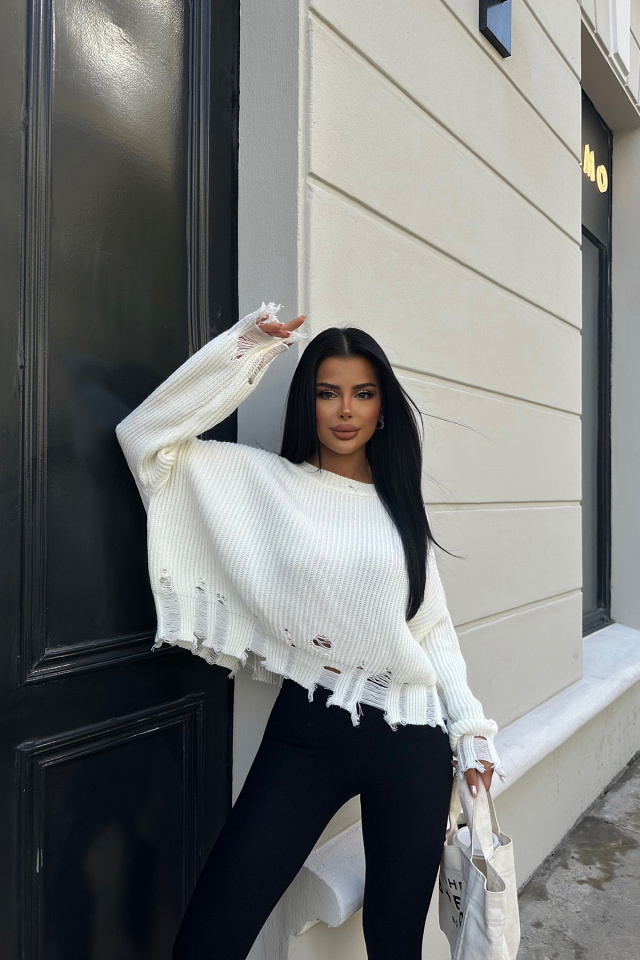 Ekru Triko Kazak ATE8383 