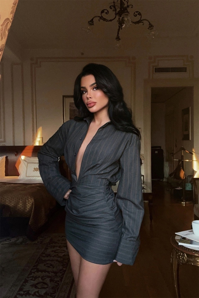 Füme Antoine Mini Elbise ATE-3612 - 3