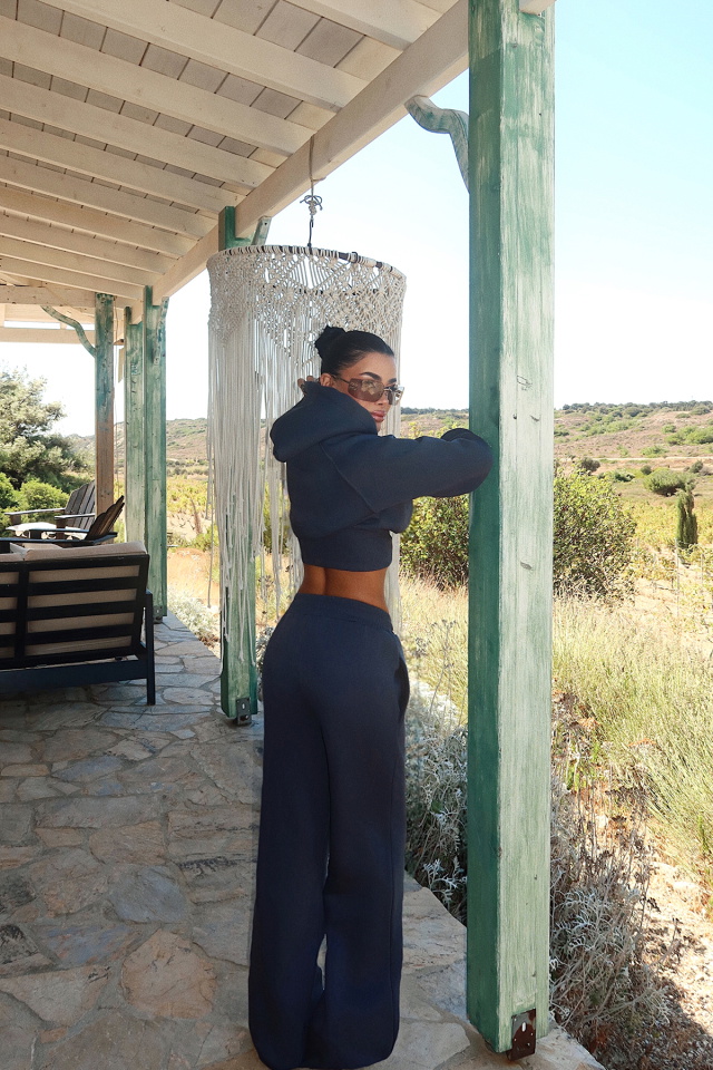 Füme Scarf Kapşonlu Eşofman Takım ATE-3704 - 5