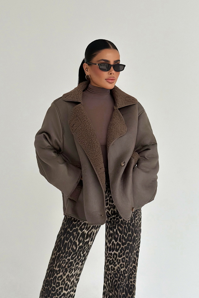 Füme Fallony Ceket ATE-3768 - 2