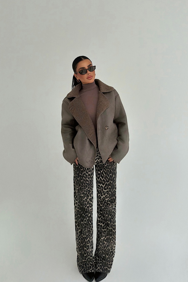 Füme Fallony Ceket ATE-3768 