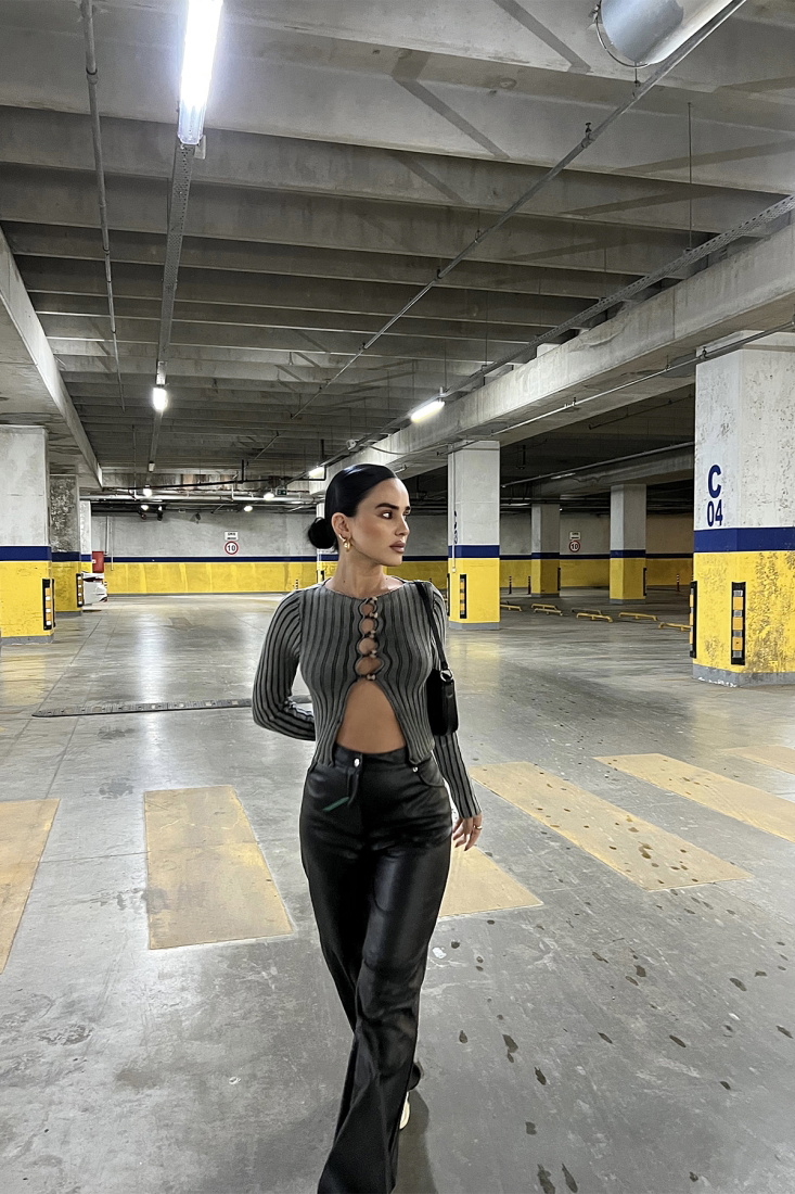 Füme Önü Düğmeli Hırka ATE2163 - EYYO