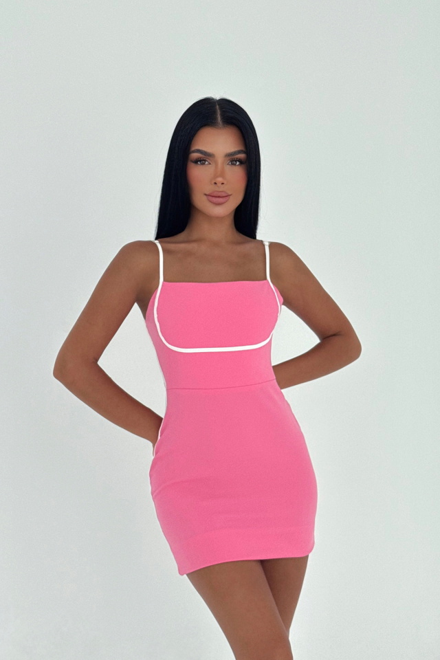 Fuşya Orelia Mini Elbise ATE-3439 