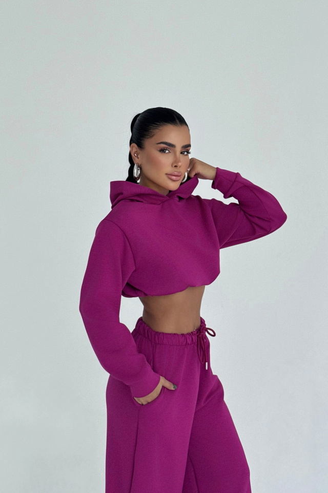 Fuşya Farhi Bağlamalı Eşofman Takımı ATE-2331 - 2