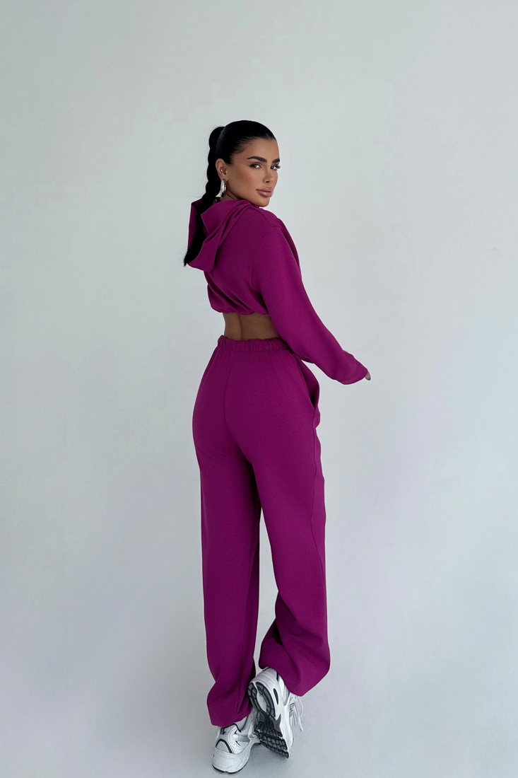 Fuşya Farhi Bağlamalı Eşofman Takımı ATE-2331 - EYYO