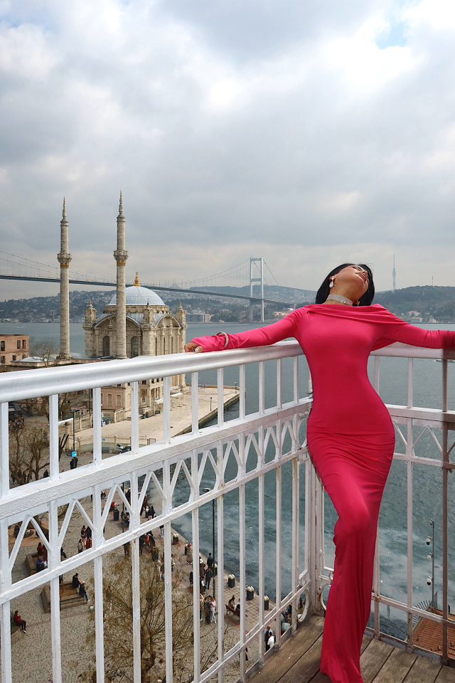 Fuşya Eywa Uzun Elbise ATE-4001 - 3