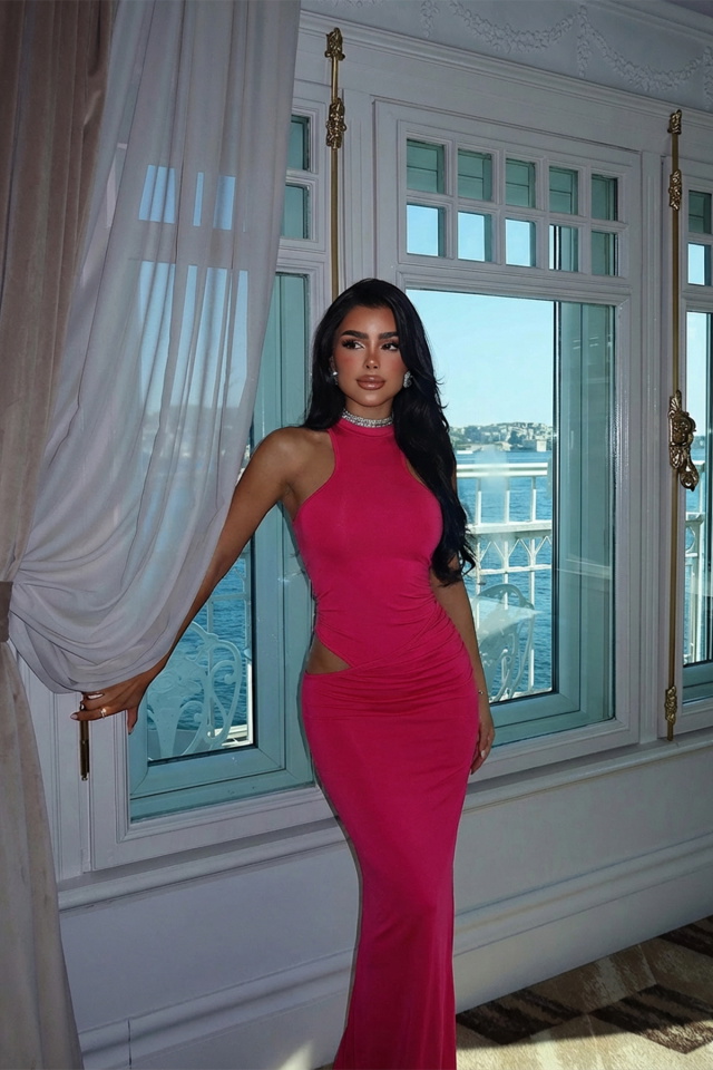 Fuşya Marica Elbise ATE-2578 - 1