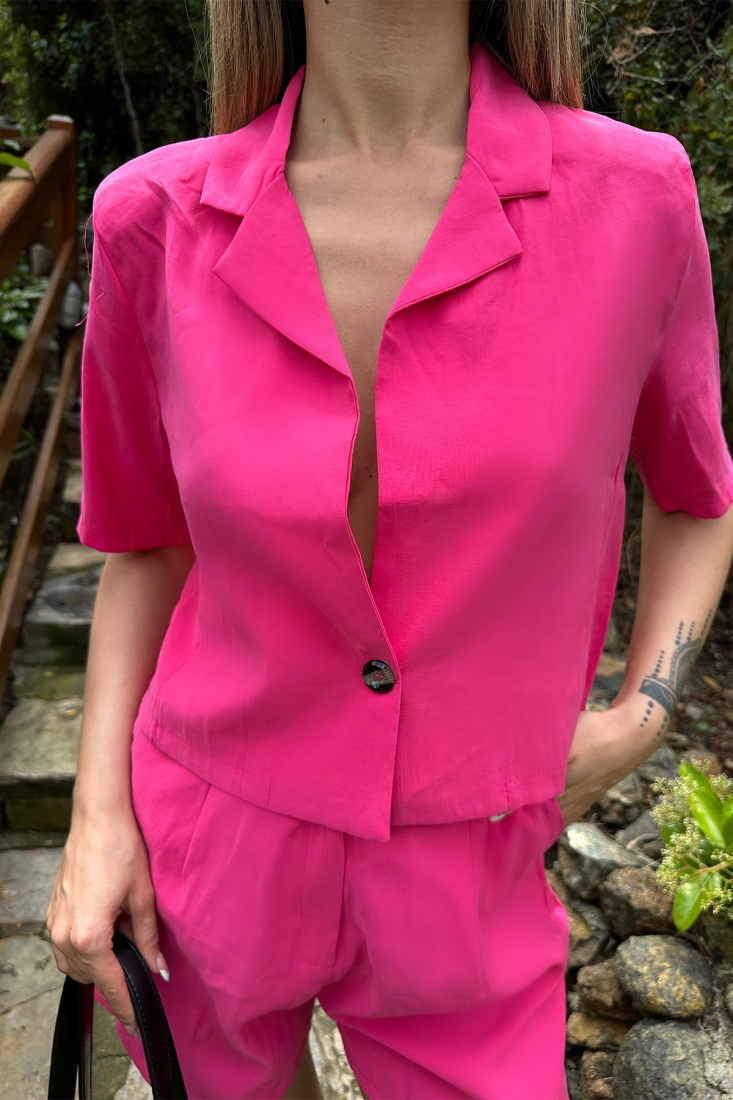 Fuşya Şortlu Takım ATE6637 - EYYO