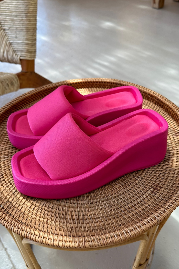 Fuşya Yüksek Taban Terlik ATEL2054 - EYYO