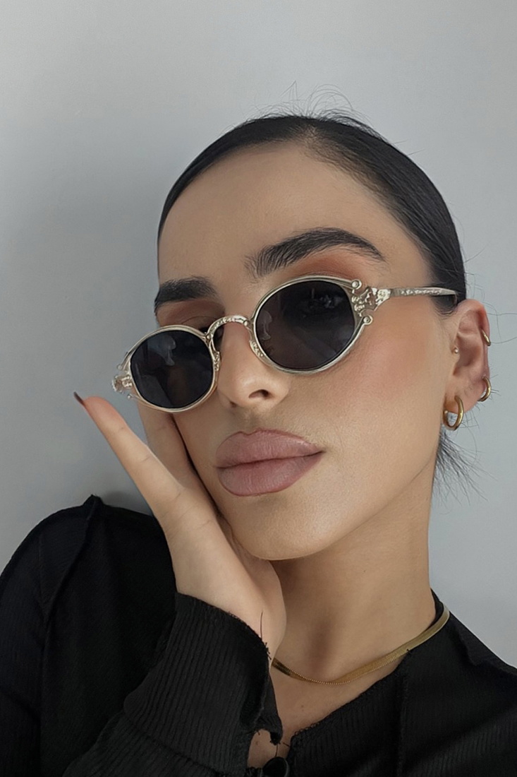 Gold İnce Çerçeveli Gözlük ATE3316 - EYYO