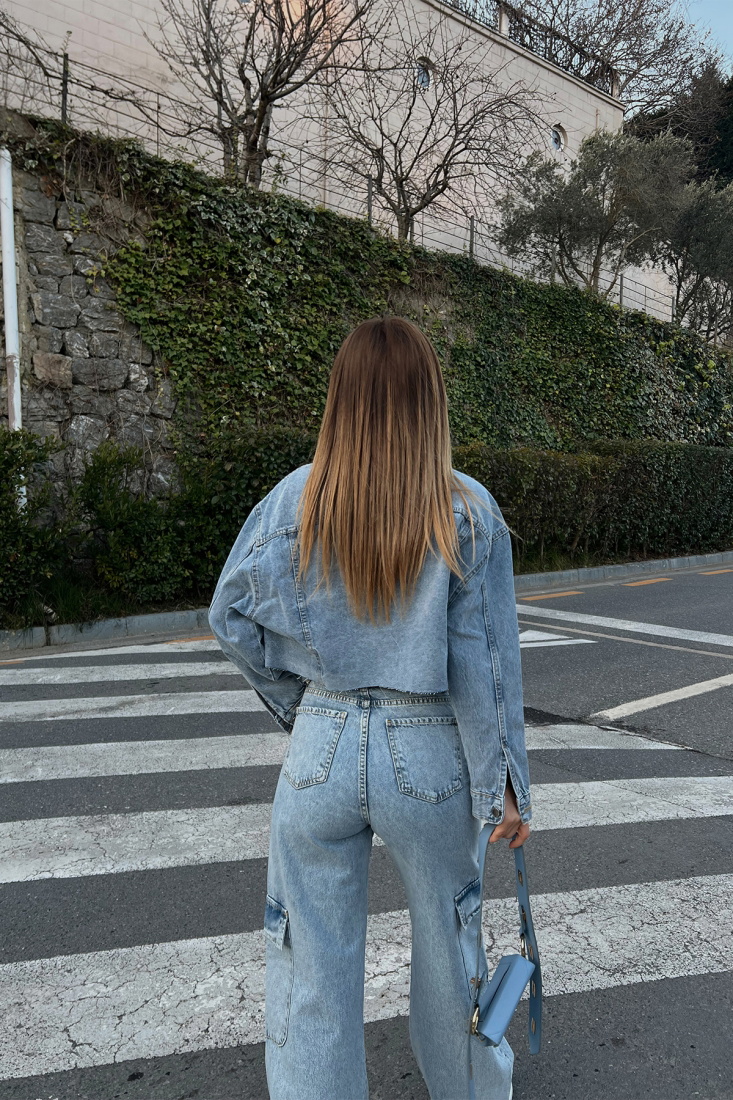 Gömlek Yaka Kot Ceket ATE3957 - EYYO