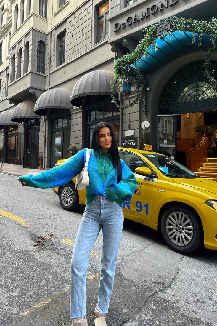 Gömlek Yaka Uzun Kol Kazak ATE8445 - EYYO