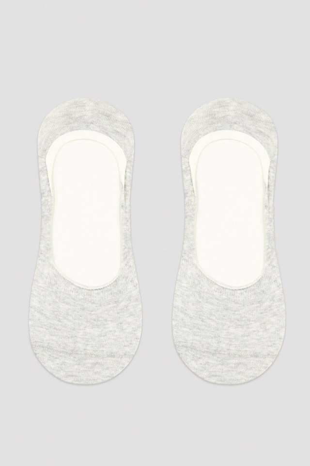 Gray 3 Pieces Babet Socks CRP14 