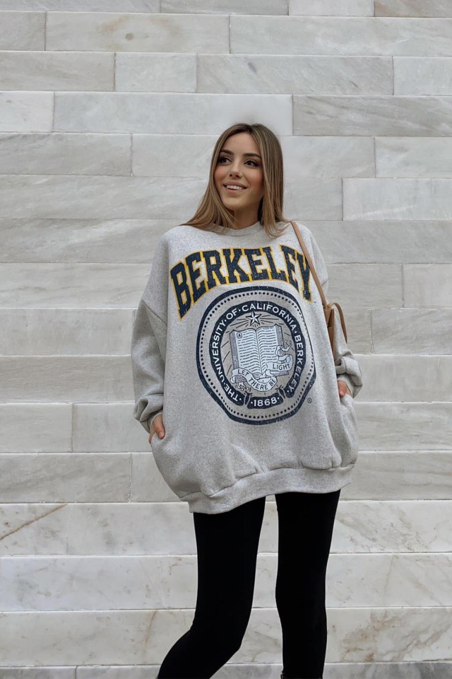 Gray Berkeley Oversize Sweat ATE2101 - 1