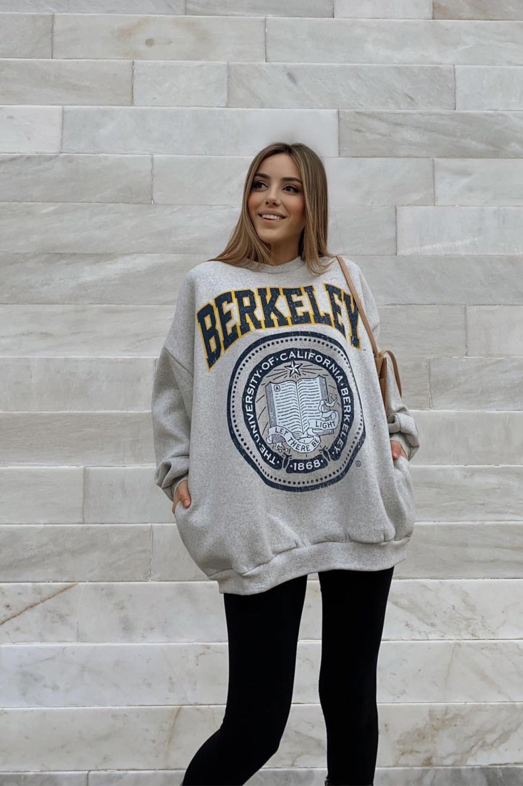 Gray Berkeley Oversize Sweat ATE2101 - KTN