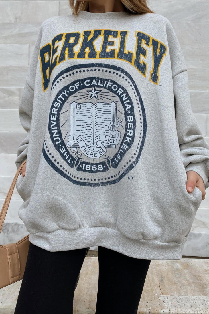 Gray Berkeley Oversize Sweat ATE2101 - KTN