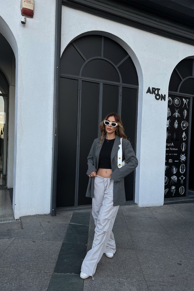 Gray Laced Pants ATE2311 - 9