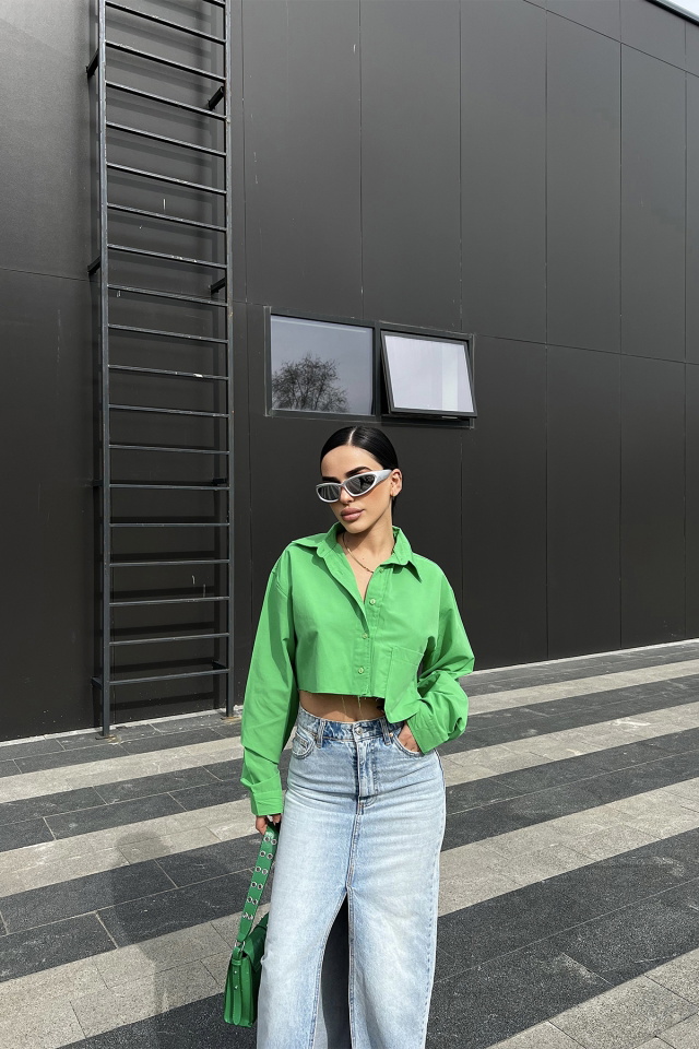 Green Buttoned Shirt ATE4322 - 3