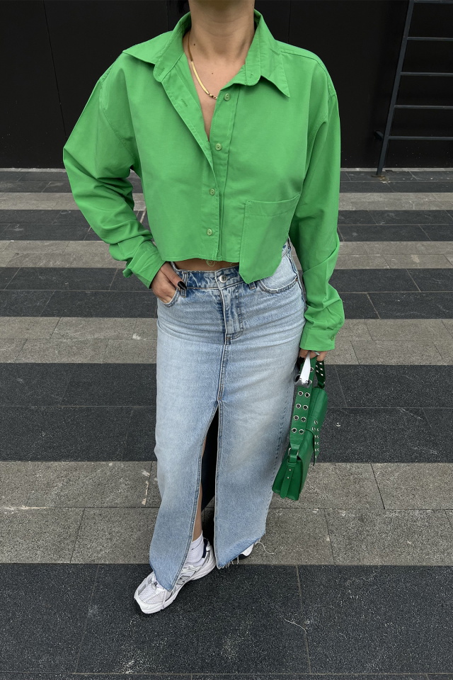 Green Buttoned Shirt ATE4322 - 2