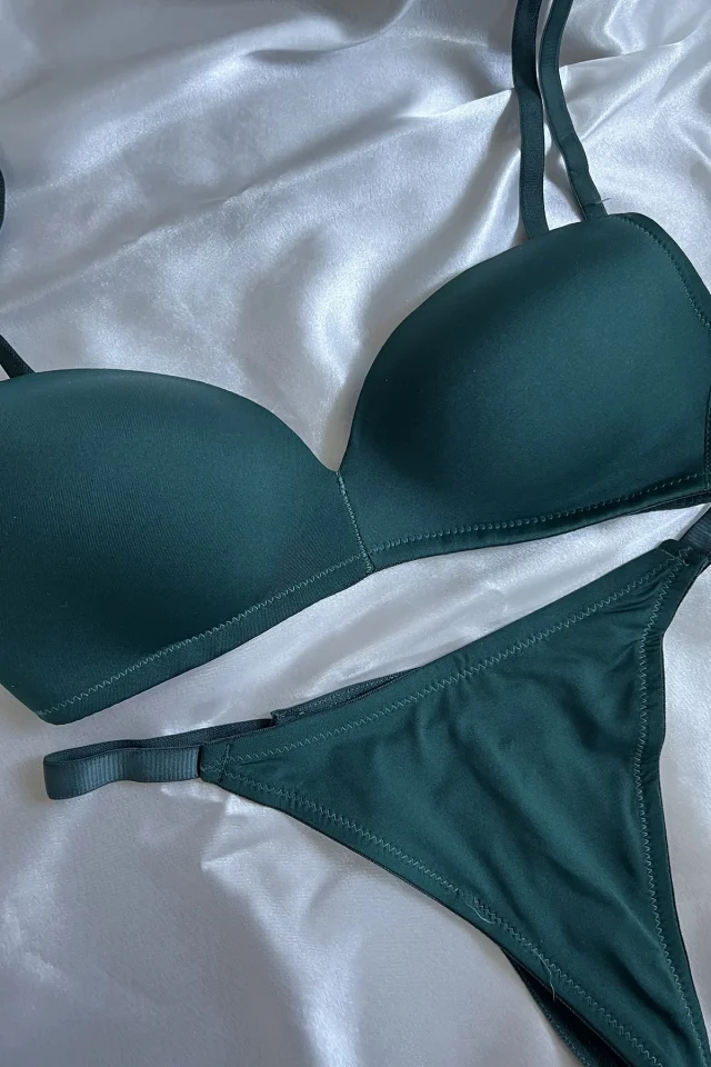 Green Classic Bra Set ATE6268 - 2