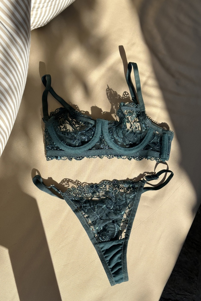Green Lace Detail Underwear ATEL2222 - 4