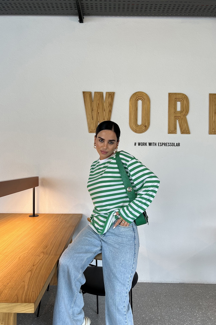 Green Lined Sweat ATE2104 - Roserya