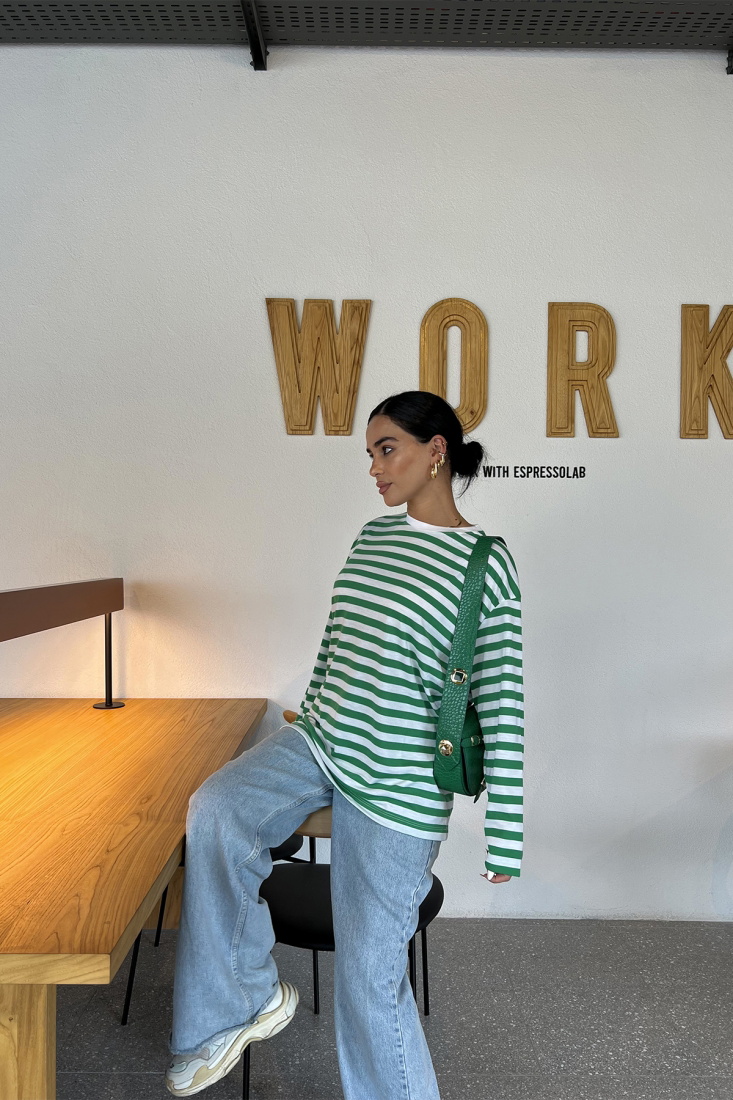 Green Lined Sweat ATE2104 - Roserya