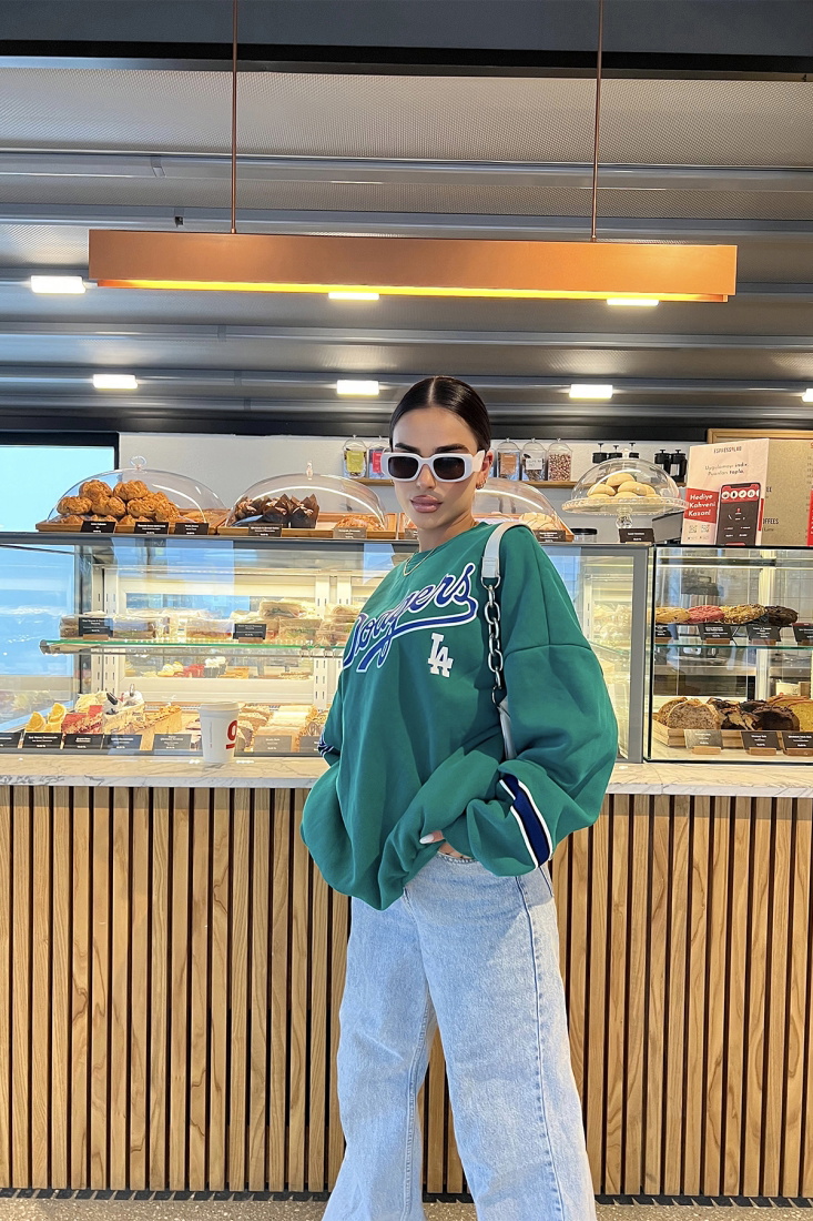 Green Printed Sweat ATE1967 - NOON