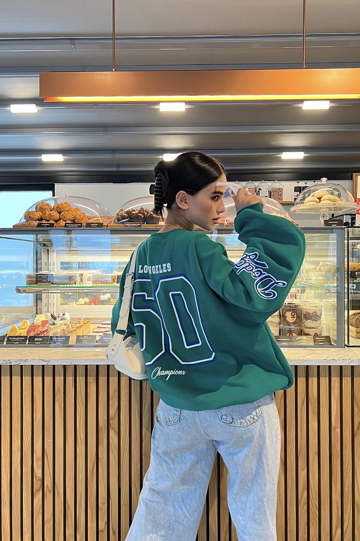 Green Printed Sweat ATE1967 - NOON