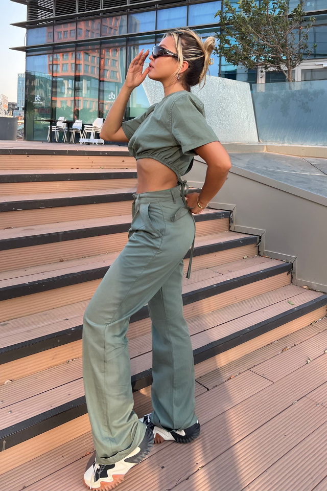 Green Cassie Set With Pants ATE1723 - 11