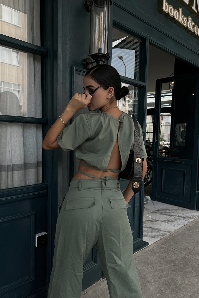 Green Cassie Set With Pants ATE1723 - 9