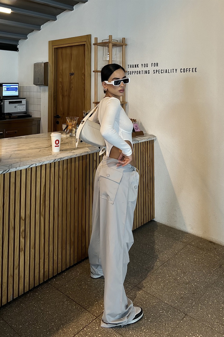 Gri Bağlamalı Pantolon ATE2311 - EYYO