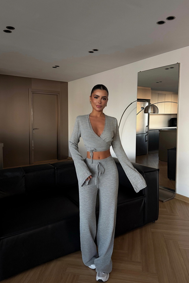 Gri Lucienne Triko Takım ATE-4634 - 3