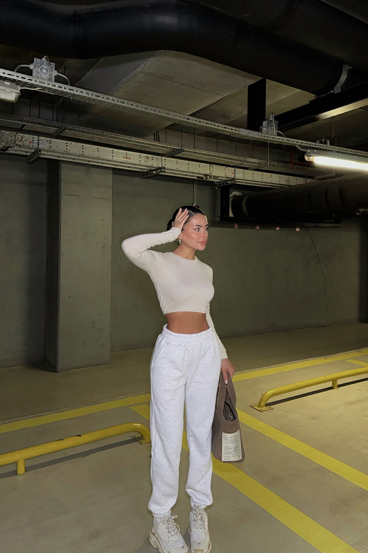 Gri Cep Detay Eşofman Altı ATE-0459 - EYYO