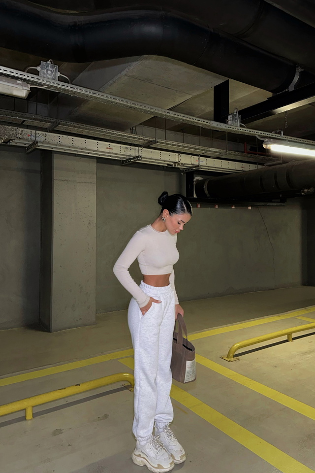 Gri Cep Detay Eşofman Altı ATE-0459 - 4