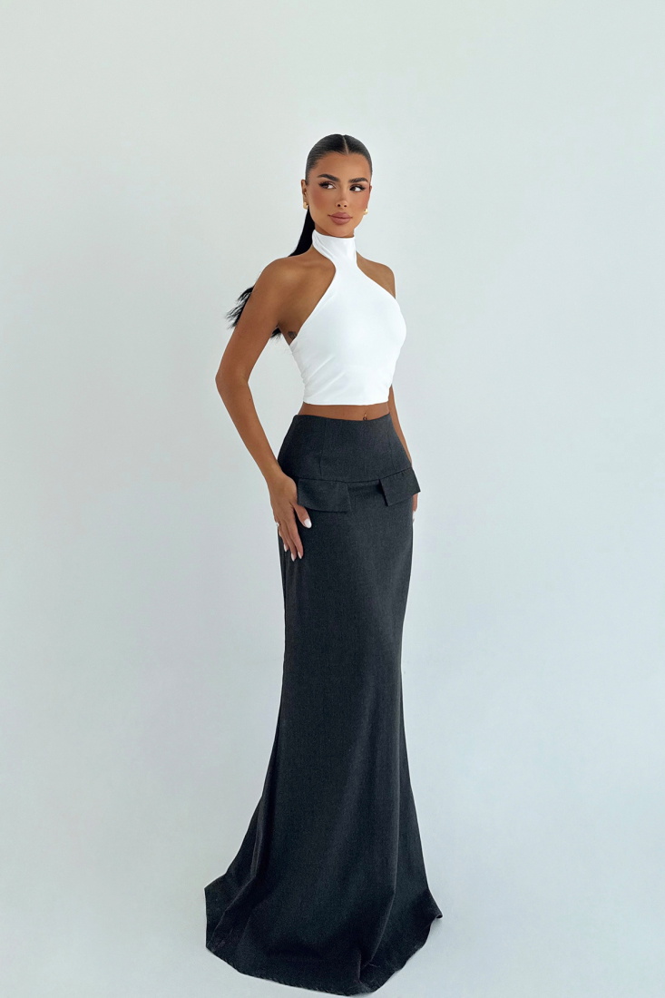 Gri Benson Uzun Etek ATE-2432 - EYYO