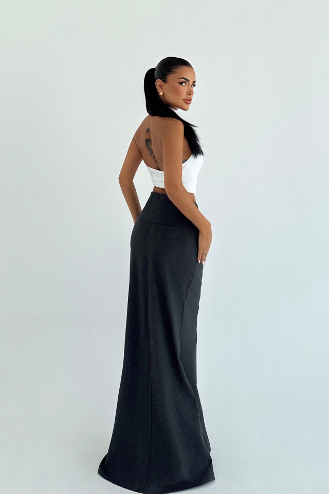 Gri Benson Uzun Etek ATE-2432 - 4