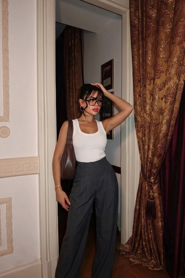 Gri Kyota Cep Detaylı Pantolon ATE-2288 - 1